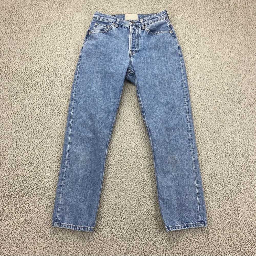 Everlane Women's The 90's Checky Straight Fit Cropped Jeans   |  Size:  25